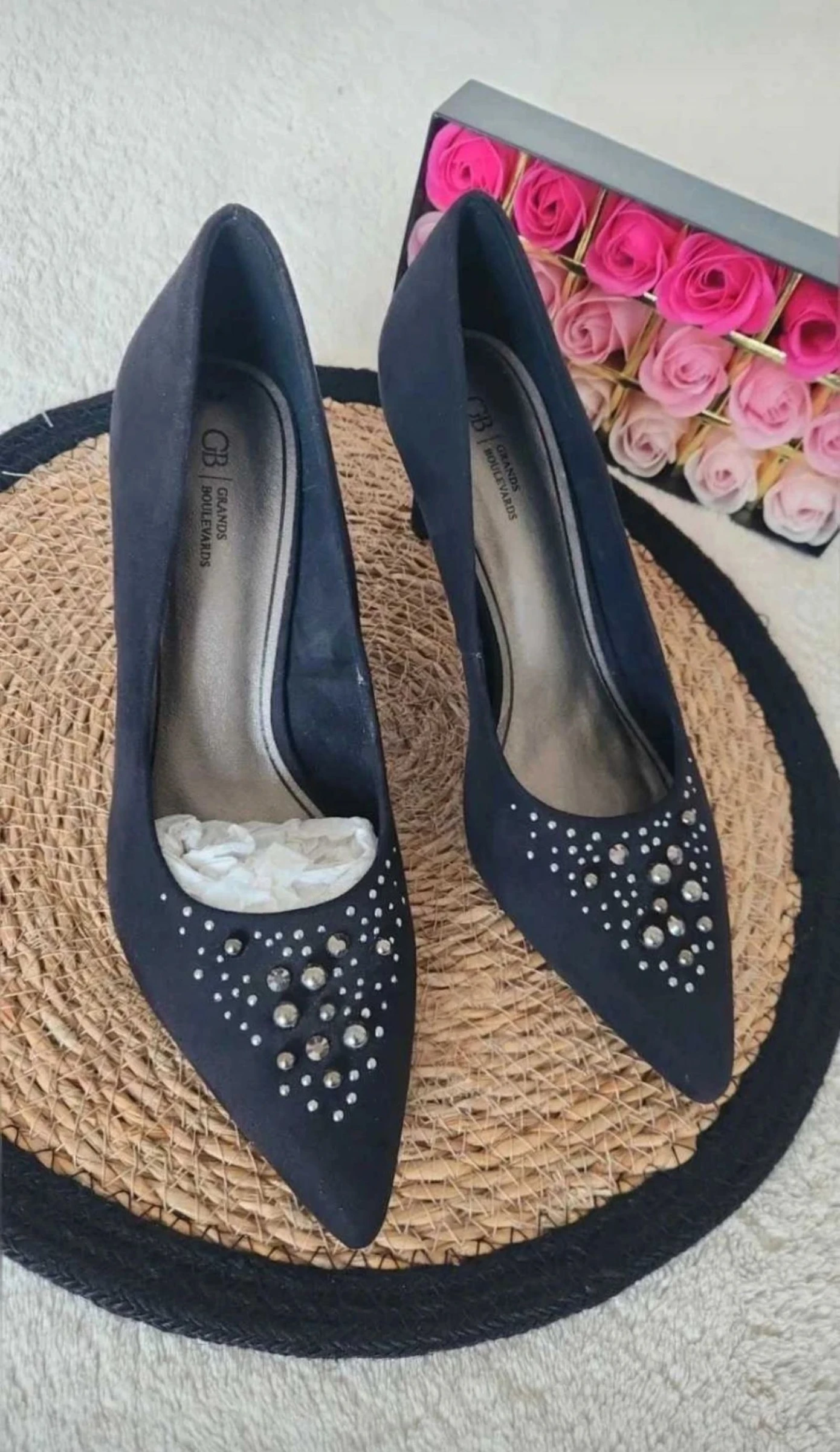 Zwarte strass hakken grand boulevard ●Maat 41●🌸 – photo 4